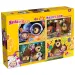 Masha und der Bär 2-in-1 Maxi-Bodenpuzzle und Malset, 4 x 48 Teile, 35x25cm – Lisciani