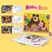 Masha und der Bär 2-in-1 Maxi-Bodenpuzzle und Malset, 4 x 48 Teile, 35x25cm – Lisciani