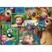 Masha und der Bär Bilder 2-in-1 Maxi Bodenpuzzle mit 35 Teilen und Ausmalbild 70x50cm – Lisciani