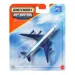Matchbox Sky Busters: Boeing 747-8 weiß-blaues Flugzeugmodell 1/64 - Mattel