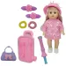 Melani 36 cm große Puppe, die pinkelt, mit Koffer, Zubehör und Soundeffekten