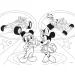 Micky Maus 2-in-1 Maxi Puzzle mit 24 Teilen und Ausmalbild 70x50cm – Lisciani