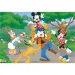 Micky Maus 2-in-1 Maxi-Puzzle mit 2x12 Teilen und Malbuch - Lisciani
