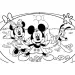 Micky Maus 2-in-1 Maxi Puzzle mit 4x48 Teilen und Malbuch 35x25cm – Lisciani
