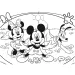 Micky Maus 2-in-1 Puzzle und Malset mit 48 Teilen, 35x25 cm - Lisciani