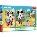 Micky Maus Urlaub mit Freunden 3x50 Teile Puzzle - Trefl