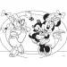 Minnie Maus 2-in-1 Maxi 24-teiliges Puzzle und Malset 70x50 cm – Lisciani