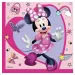 Minnie Maus gemustertes rosa 2-lagiges Papierservietten-Set, 20 Stück.