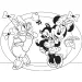 Minnie Maus und Daisy Duck Abenteuer 2-in-1 Eco Maxi Puzzle mit 24 Teilen und Malvorlage 70x50cm – Lisciani