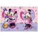 Minnie Maus und Daisy gemusterte Kunststofftischdecke 120x180cm
