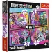 Monster High: Elektrisierender Tag 4-in-1 Puzzle - Trefl