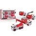 Montierbare Feuerwehrfahrzeuge 4er-Set