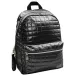 Must... Pearl schwarze gesteppte Schultasche, Rucksack 26x14x36cm
