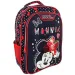 Must: Dunkelblau-roter Minnie Maus Schulranzen, Rucksack 32x18x43cm
