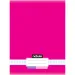 Nebulo: Geheftetes kariertes Notizbuch in Neonrosa 87-32 A/4