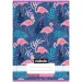 Nebulo: Geheftetes liniertes Heft für die 3. Klasse mit Flamingo-Muster, 12-32 A/5