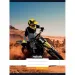 Nebulo: Geheftetes liniertes Heft mit Motocross-Muster, 80-32, A/4