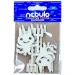 Nebulo: Teufel-Karton-Dekoration 6er-Set