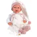 Neugeborenes weinendes Baby mit rosa Schlafmütze 40cm