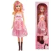 Nicky: Riesige blonde Modepuppe im pinken Kleid mit Soundeffekten 56cm