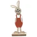 Osterhase Holzdekoration in zwei Varianten 17cm