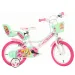 Paw Patrol Skye 14" Kinderfahrrad mit Korb und Puppensitz in Rosa-Mintgrün – Dino Bikes Fahrrad