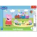 Peppa Wutz: Glücklicher Zug 15-teiliges Rahmenpuzzle - Trefl