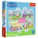 Peppa Wutz Urlaubserinnerungen 4-in-1 Puzzle - Trefl