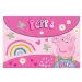 Peppa Wutz rosa Druckknopf-Mappe im A4-Format