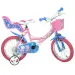 Peppa Wutz rosa Kinderfahrrad in Größe 14 - Dino Bikes Fahrrad