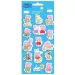 Peppa Wutz und Freunde 3D Puffy Sticker Set auf einem 10x22cm Bogen