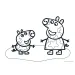 Peppa Wutz und ihre Freunde kreatives Malbuch mit Aufklebern und Schablone in mehreren Varianten