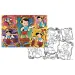 Pinocchio 2-in-1 Puzzle und Malbuch, 108 Teile, 70x50 cm – Lisciani