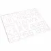 PlayBox: 5mm MIDI Bügelperlen-Platte Buchstaben, Zahlen und Symbole 5er-Pack