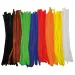 PlayBox: Bunte Chenille-Fäden Grundfarben 10mm x 30cm 100er-Pack