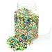 PlayBox: Bunte fädelbare Kunststoffperlen 2-3 mm 500g-Packung
