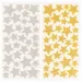 PlayBox: Glitzernde goldene und silberne Sternaufkleber-Set, 132 Stück