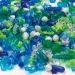 PlayBox: Kunststoff fädelbare Perlen 1000er-Set in Blau und Grün