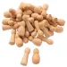 PlayBox: Naturholzfiguren 40x47mm 50er-Pack