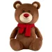 Plüschbär mit glänzender Nase, braun, 25 cm