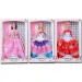 Prinzessin Modepuppe mit Kamm in 3 Varianten