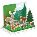 Quercetti: Montessori Bauernhof und Wald Steckspiel 3-teiliges Set