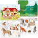 Quercetti: Montessori Bauernhof und Wald Steckspiel 3-teiliges Set