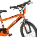 R88 16” Kinderfahrrad mit Flaschenhalter und Stützrädern in orange-schwarz – Dino Bikes Fahrrad