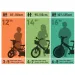 R88 16” Kinderfahrrad mit Flaschenhalter und Stützrädern in orange-schwarz – Dino Bikes Fahrrad