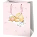 Rosa Bär-Geschenktasche normal 11x15x6cm