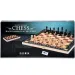 Schach 3-in-1 Spielset aus Holz 39,5 cm mit Kunststofffiguren