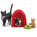Schleich: Farm World - Spielerlebnis für niedliche Katzen Spielset (42501)