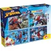 Spider-Man 2-in-1 Maxi 4x48-teiliges Puzzle und Malbuch 35x25cm – Lisciani