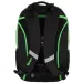 Spirit: Campus schwarzer und grüner abgerundeter Schulranzen, Rucksack 46x33x22cm